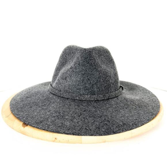 Loft 100% Wool Medium Grey Fedora Crusher sz M/L - Picture 1 of 11